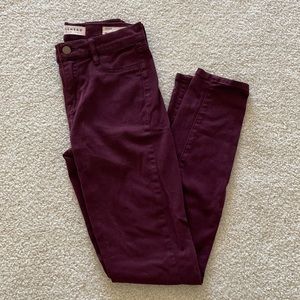Bullhead burgundy jeggings